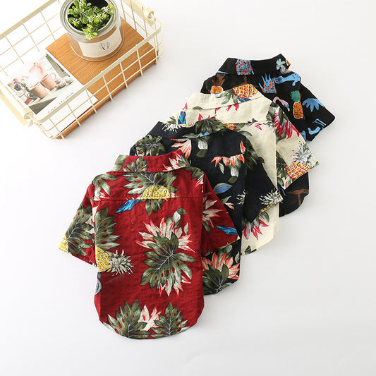 Hawaiian-Style Pooch Shirt